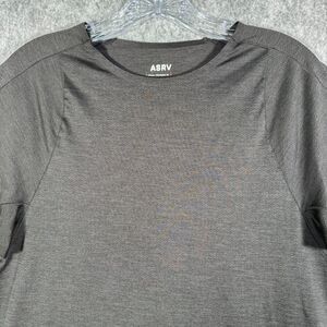 ASRV Shirt Mens Size Medium Black 3D Lite Pro Tee DSG 0585 Slim Fit Workout Gym